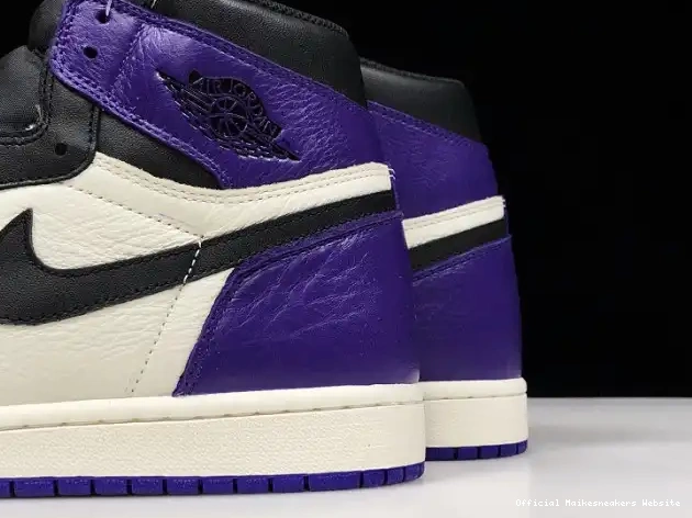 Official Maikesneakers 1 Purple 555088-501 Air Jordan Court 0403